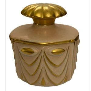 Carlin Comforts Art Deco Porcelain Draped Pink Dresser Accessory